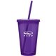 a purple clearwater colors - 16 oz acrylic tumbler