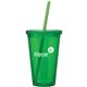 a green clearwater colors - 16 oz acrylic tumbler