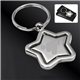 a silver vanderbilt revolving star key tag