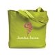 a lime green alden polyester tote bag