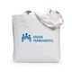 a white alden polyester tote bag