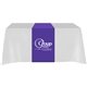 a purple serged table runner - (front, top)