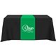 a kelly green table runner - (front, top, 12 back)