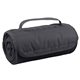 aerial view a charcoal large roll - up hook and loop closure blanket, image 1 of 4