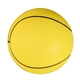 aerial view a yellow basketball squeezies stress reliever ball, image 1 of 3