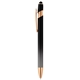 aerial view a cool gray 9 ellipse ombre rose gold stylus pen, image 1 of 2