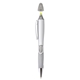 aerial view a silver pms877 silver blossom pen highlighter combo, image 1 of 7