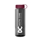 aerial view a smoke bottle & burgundy lid guzzler bottle with tethered lid - 32 oz, image 1 of 2