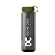 aerial view a smoke bottle & olive lid guzzler bottle with tethered lid - 32 oz, image 1 of 2