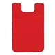 a red silicone mobile pocket