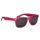 aerial view a pink malibu uv400 sunglasses, image 1 of 4