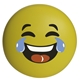 aerial view a yellow lol emoji stress reliever, image 1 of 4
