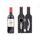 a black kikkerland wine bottle accessory kit 3- piece