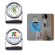 a silver custom magnetic steel memo clip