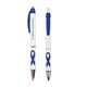 a royal blue ribbon grip awareness pen