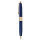 a blue blackpen missouri blue barrel twist action pen