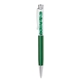 a green blackpen klamath twist - action ballpoint pen with crystal stones