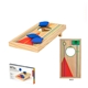 a brown kikkerland desktop bag toss game