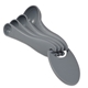 aerial view a gray measuring spoon set, image 1 of 2
