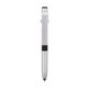 aerial view a silver madison 4- in -1 ballpoint pen / led / phone stand / stylus, image 1 of 5