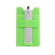 aerial view a green silicone smart wallet with stylus stand, image 1 of 2