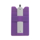 aerial view a purple silicone smart wallet with stylus stand, image 1 of 2