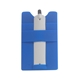 aerial view a royal blue silicone smart wallet with stylus stand, image 1 of 2