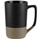 aerial view a black manhattan 16 oz two tone mug, image 1 of 2