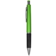aerial view a lime w/ black refill reward click pen with chrome accents, image 1 of 2