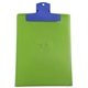 a blue clip & translucent lime board 9 x 12 keep - it(tm) clipboard