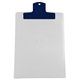 a dark blue clip & translucent frost board 9 x 12 keep - it(tm) clipboard