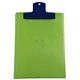 a dark blue clip & translucent lime board 9 x 12 keep - it(tm) clipboard