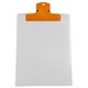 a orange clip & translucent frost board 9 x 12 keep - it(tm) clipboard