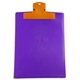 a orange clip & translucent purple board 9 x 12 keep - it(tm) clipboard
