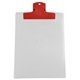 a red clip & translucent frost board 9 x 12 keep - it(tm) clipboard
