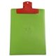 a red clip & translucent lime board 9 x 12 keep - it(tm) clipboard