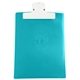 a white clip & translucent aqua board 9 x 12 keep - it(tm) clipboard