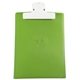 a white clip & translucent lime board 9 x 12 keep - it(tm) clipboard