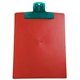 a translucent aqua clip & red board 9 x 12 keep - it(tm) clipboard