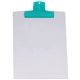 a translucent aqua clip & white board 9 x 12 keep - it(tm) clipboard