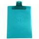 aerial view a translucent aqua clip & translucent aqua board 9 x 12 keep - it(tm) clipboard, image 1 of 2