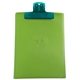 a translucent aqua clip & translucent lime board 9 x 12 keep - it(tm) clipboard