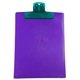 a translucent aqua clip & translucent purple board 9 x 12 keep - it(tm) clipboard