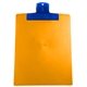 a translucent blue clip & orange board 9 x 12 keep - it(tm) clipboard