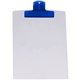 a translucent blue clip & white board 9 x 12 keep - it(tm) clipboard