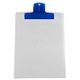a translucent blue clip & translucent frost board 9 x 12 keep - it(tm) clipboard