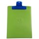 a translucent blue clip & translucent lime board 9 x 12 keep - it(tm) clipboard