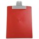 a translucent frost clip & red board 9 x 12 keep - it(tm) clipboard
