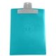 a translucent frost clip & translucent aqua board 9 x 12 keep - it(tm) clipboard