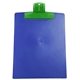 a translucent lime clip & blue board 9 x 12 keep - it(tm) clipboard